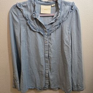Maeve Denim Blouse Size 10